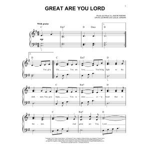 Great Are You Lord